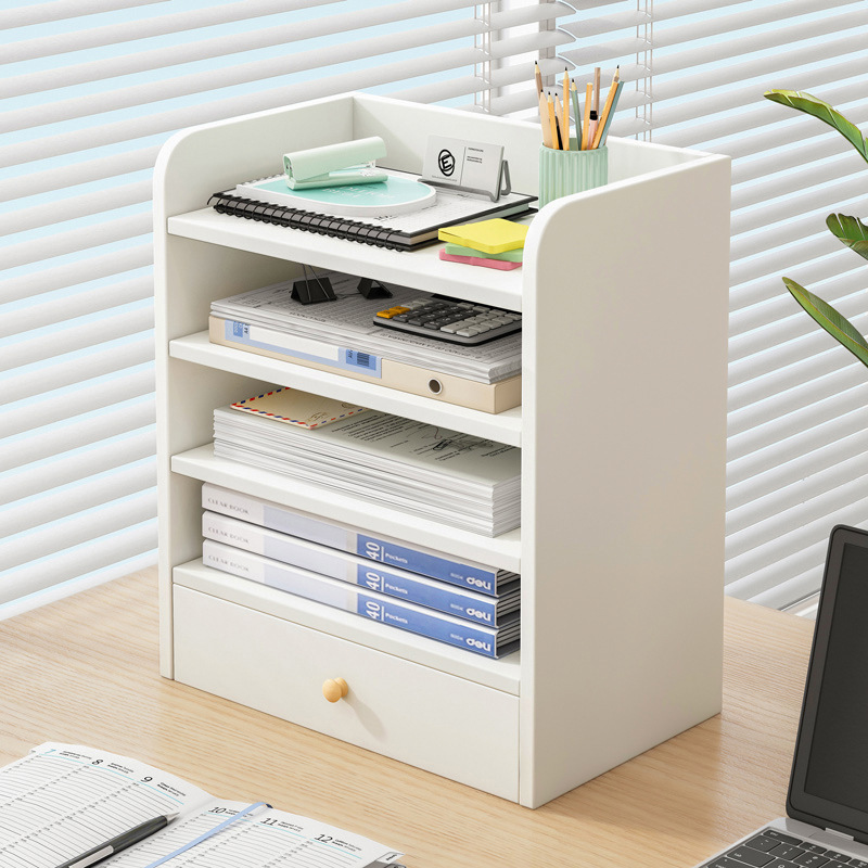 Office desktop storage rack multi-layer file rack work station artifact desktop organizer rack storage rack file information rack