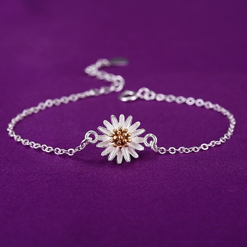 Bracelet Ladies Fashion Cute Korean Style Jewelry Small Fresh Daisy Flower Bracelet Hand Jewelry
