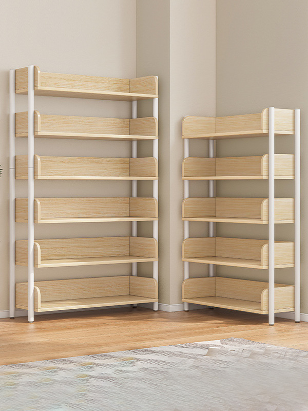 Shelf storage rack multi-layer household storage shelf display rack living room simple small bookshelf floor-standing cabinet layered rack