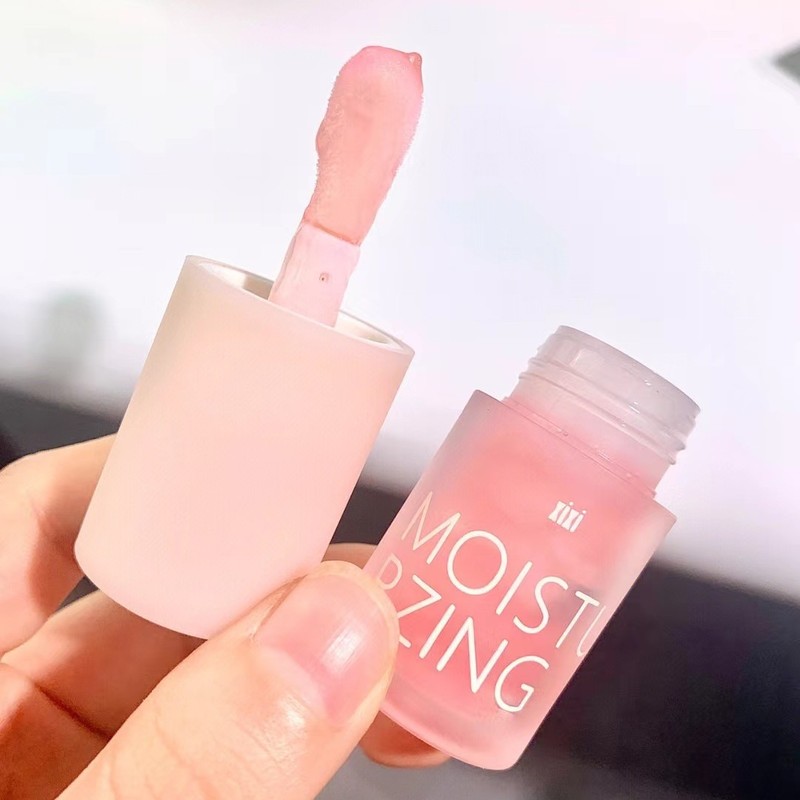 xixi clear and moist jelly lip oil moisturizing and hydrating lightening lip lines plump lip lipstick base lipstick