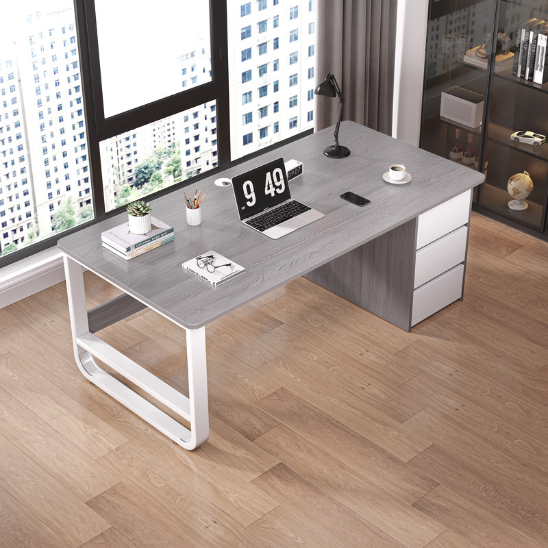 Staff desk with drawer home bedroom modern minimalist bedroom student study desk computer desk desktop