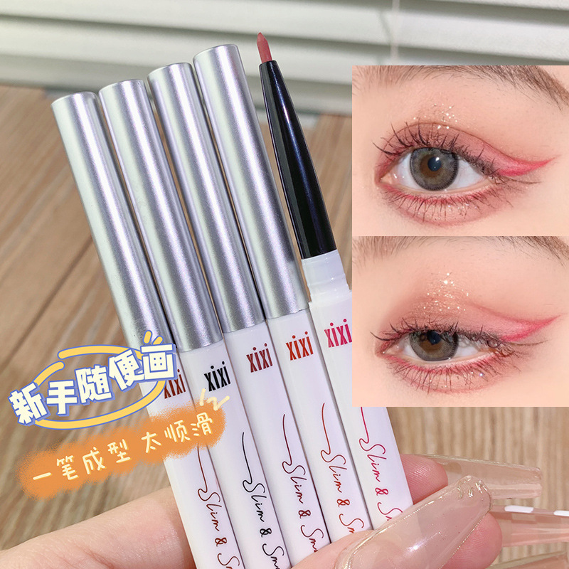xixi Slim and Smooth Waterproof Gel Eyeliner Pen Ultra-fine, Long-lasting Waterproof and Non-smearing Color Eyeliner Pen