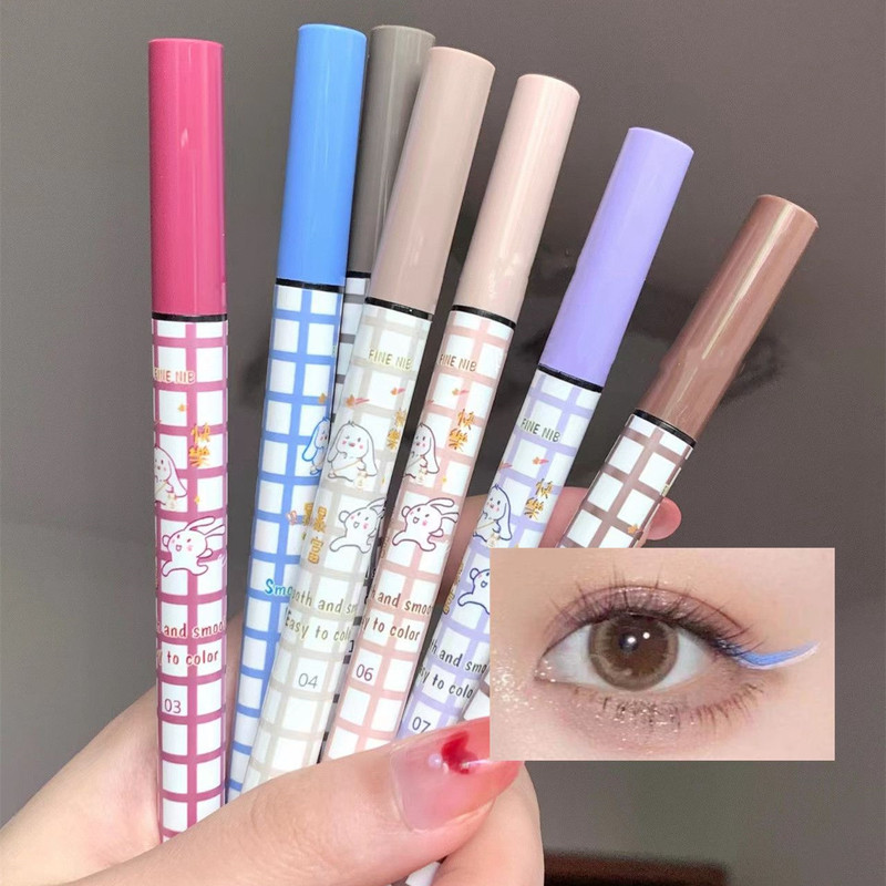 xixi colorful eyeliner ultra-fine brush head waterproof, not easy to smudge, not easy to fade, easy to apply makeup D-444