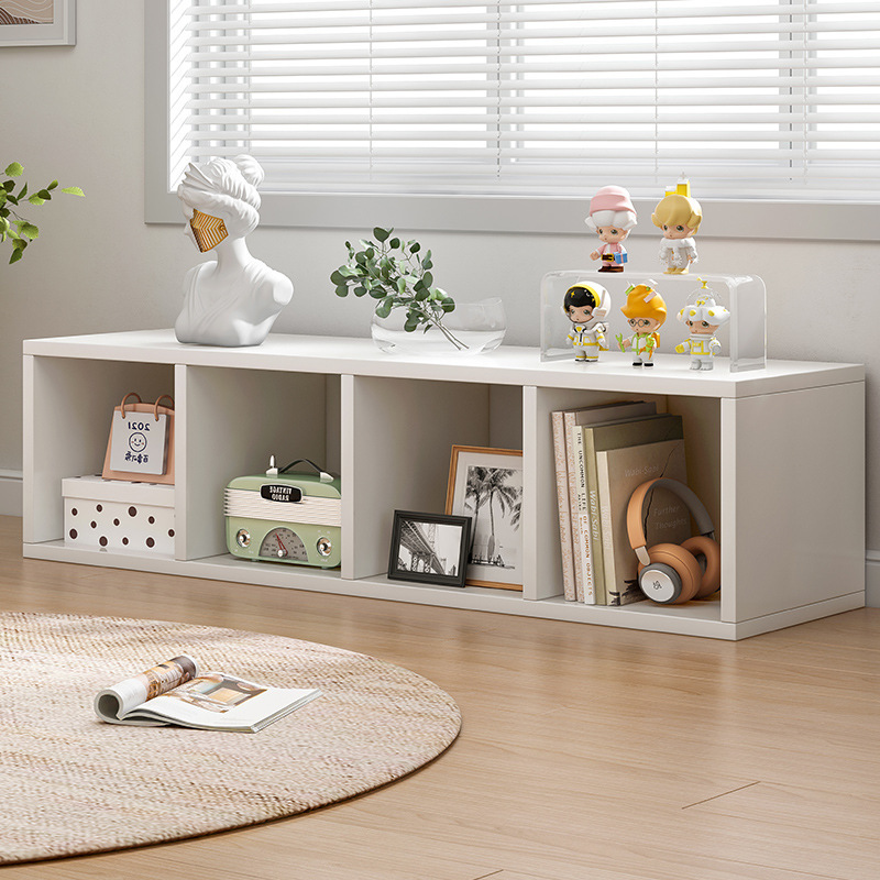 Shelf storage rack multi-layer household snack storage rack living room simple bookshelf floor storage cabinet shelf layered rack