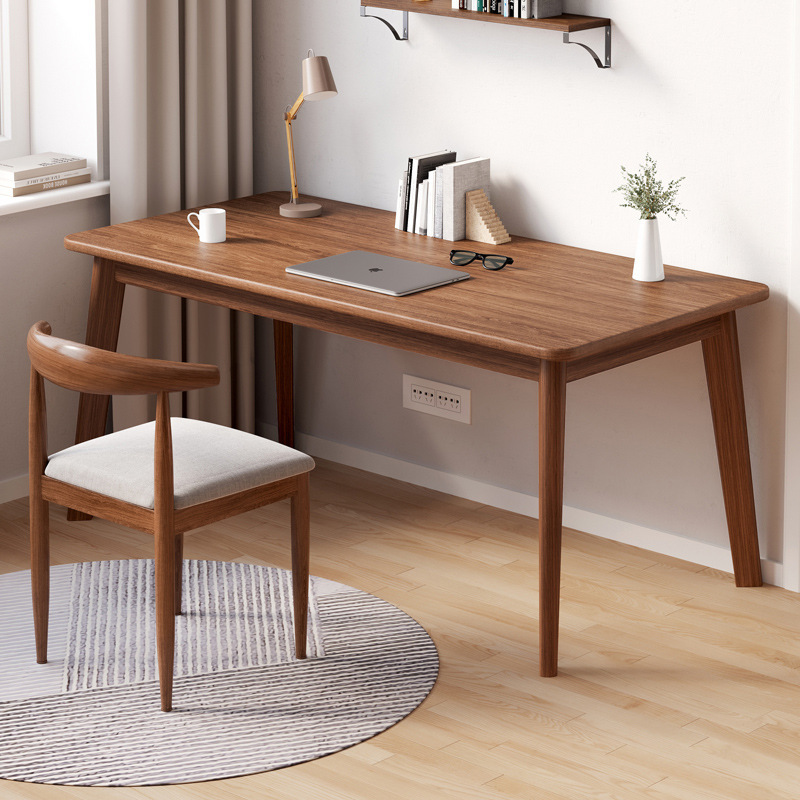 Desk Home Desk Solid Wood Leg Writing Desk Simple Student Study Desk Computer Desk Desktop Desk Workbench