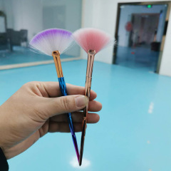 Manufacturer of single fan makeup tool brush, extra powder brush, tanning brush, fan-shaped makeup brush wholesale