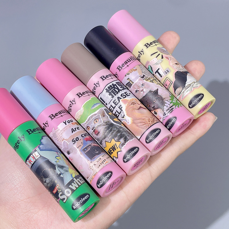 kobeleen fun meow lip glaze velvet matte matte waterproof not easy to fade whitening affordable student party lipstick