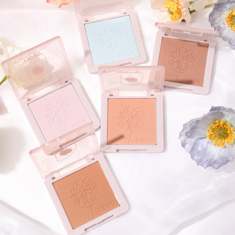 Makeup NOVO single color blush for female students affordable high-end pure lust style matte blush blue blush purple expansion color contouring