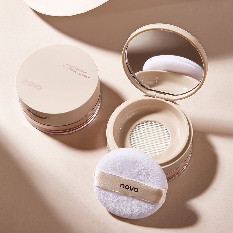 NOVO Cosmetics 5497 Soft Focus Micron Long-Lasting Powder Clear Concealer Setting Light Air Loose Powder