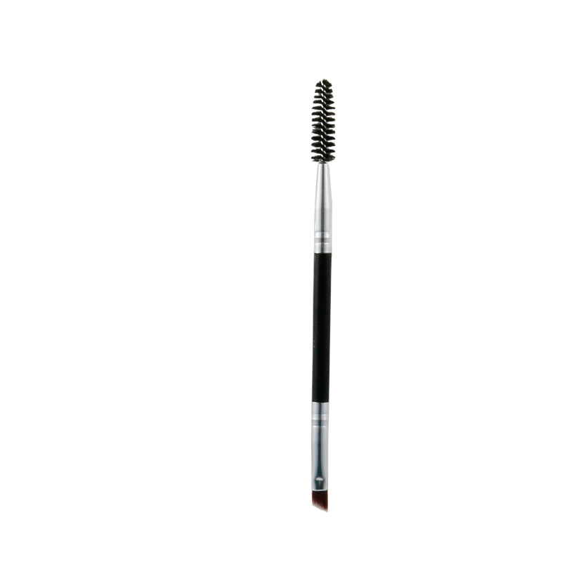 No. 12 double-headed eyebrow brush, eyelash curling spiral brush, beveled inner eyebrow brush, portable beginner makeup brush