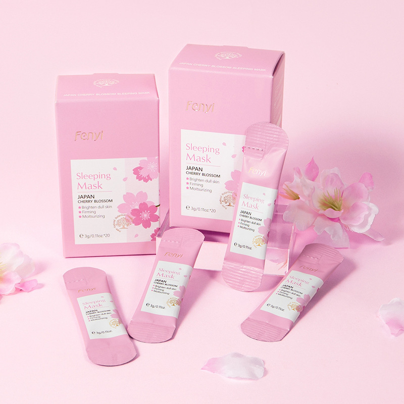 Cross-border FENYI Japanese cherry blossom sleeping mask 3gx20 pieces hydrating and moisturizing skin care products facial care