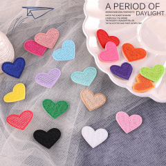 Computer embroidery label cartoon cute little love embroidery sticker badge label clothing and hat accessories handmade DIY self-adhesive cloth sticker