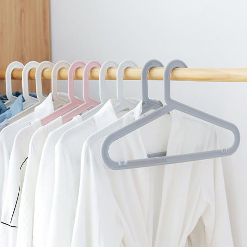 Simple seamless clothes hanger for drying clothes, home plastic non-slip clothes hanger, clothes hanger, wet and dry use