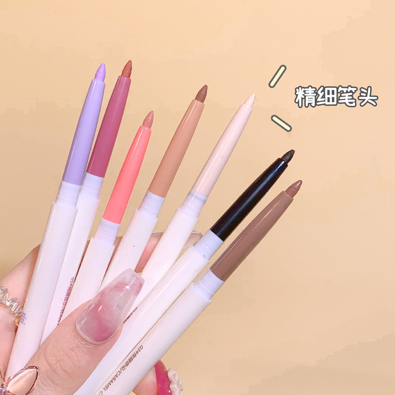 xixi Slim Silky Eyeliner Gel Pen Colorful Girly Smooth and Fine Pen Tip Silkworm Eyeliner Gel Pen D411