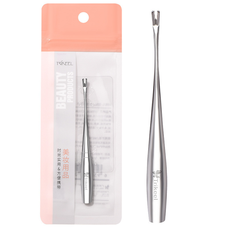 Chuan Qier stainless steel dead skin fork to remove dead skin push hand push fork barb pedicure V-shaped dead skin shovel manicure tool