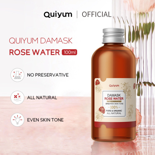 Cross-border QUIYUM Damascena Rose Hydrosol Wet Compress, Moisturizing and Beautifying Toner