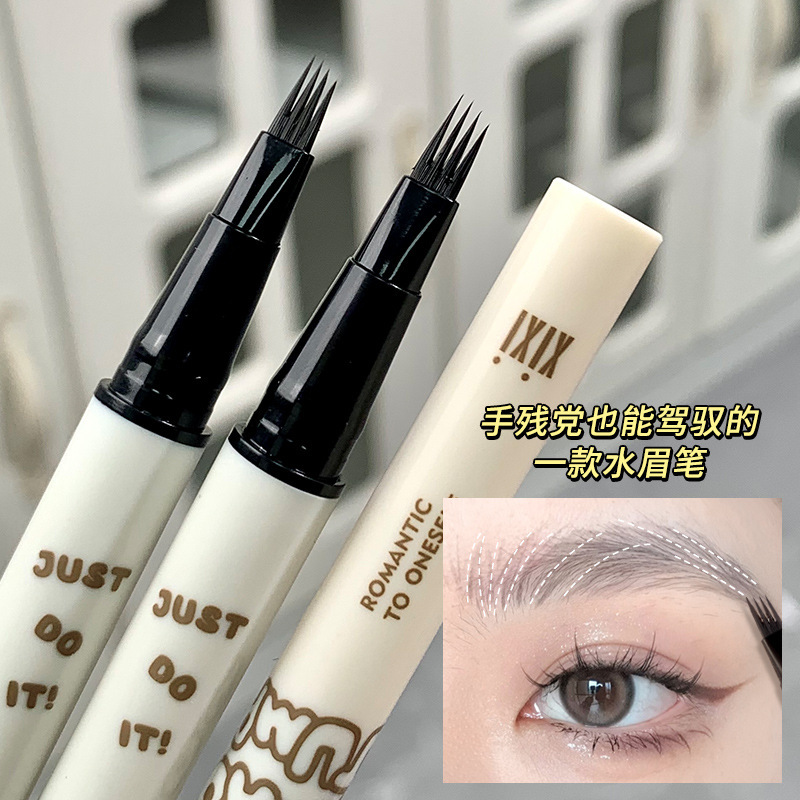 xixi three-dimensional cat four-claw eyebrow pencil is naturally smooth and has clear roots. It is easy to use and shows complexion. It is multi-purpose and affordable.