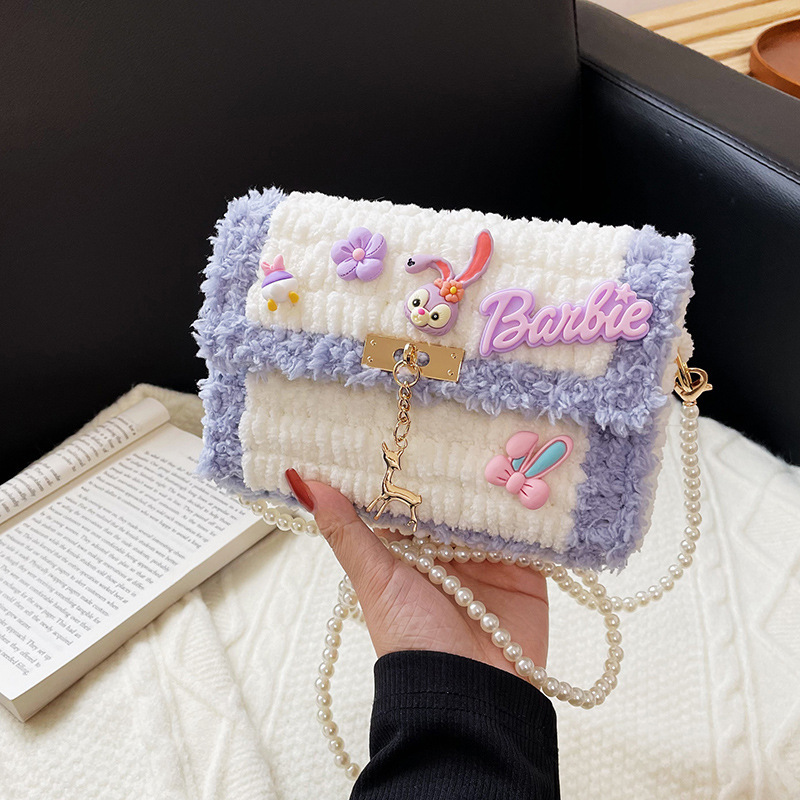 Handwoven bag cartoon star Dailu homemade diy bag versatile handwoven crossbody bag gift for girlfriend