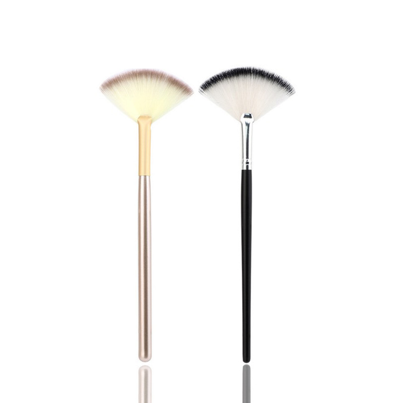 Zonia single residual powder brush fan-shaped makeup brush high-gloss soft skin-friendly portable skin brush acid brush universal