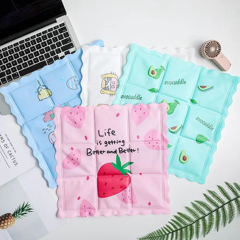 Summer cartoon cooling ice pad pvc cooling pad office car cooling pad seat cushion pet mat