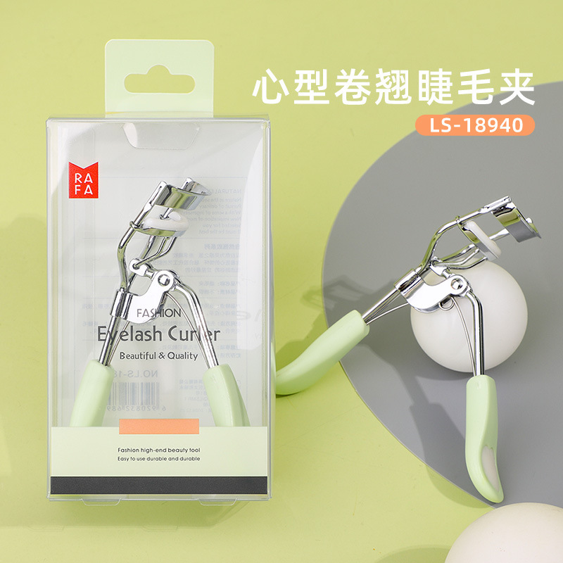 Lafa heart-shaped eyelash curler stainless steel wide-angle fit eyelash curler non-slip handle LS-18940