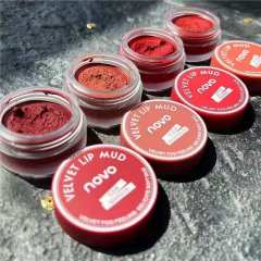NOVO5461 lip mud canned jelly makeup velvet bean paste red brown non-stick cup student female lipstick internet celebrity recommendation