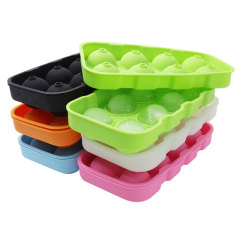 Manufacturer recommends 8-hole silicone ice ball mold, cross-border food grade ice tray mold, bar creative round ice making mold