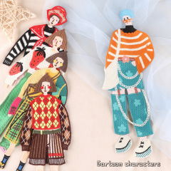 Duoku computer embroidered cloth label cartoon character clothing accessories large patch cross-border supply water-soluble embroidered cloth patch