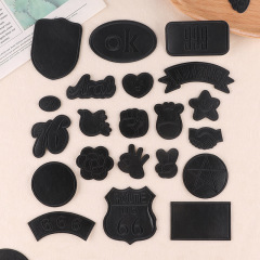 Computer embroidered logo leather sofa decoration clothing and hat accessories clothing accessories patch stickers embroidered badge self-adhesive cloth stickers