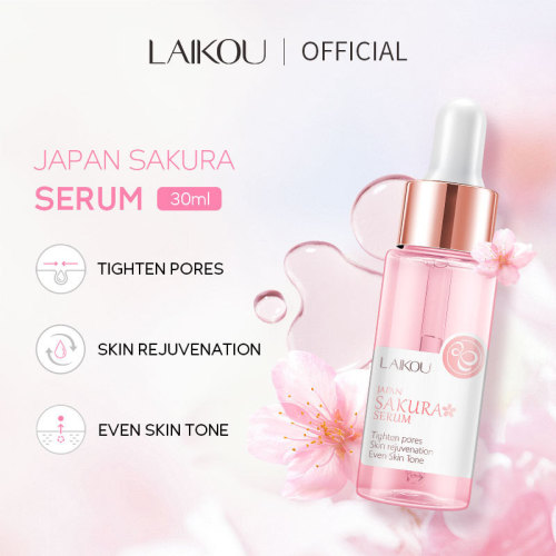 LAIKOU Japanese cherry blossom essence 30ml moisturizing and hydrating skin care product English packaging