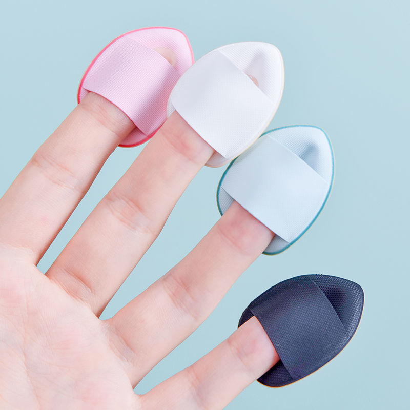 Thumb puff, fingertip air cushion loose powder, makeup setting concealer, finger pad details, mini mini slipper puff