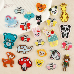 Duoku Embroidery Computer Embroidery Label Little Bee Patch Wholesale Children's Decoration Accessories Cartoon Small Animal Cloth Sticker