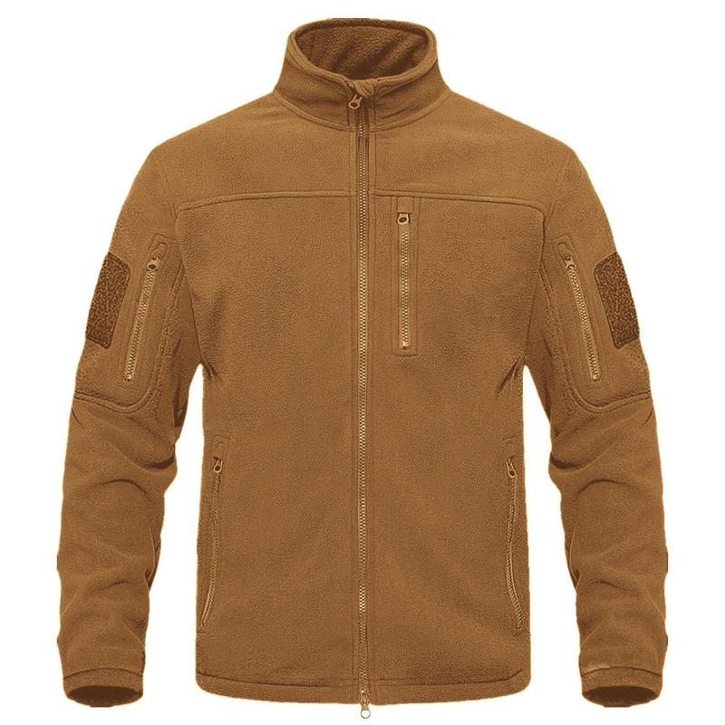 TAD Outdoor Sports Tactical Polar Fleece Jacket Autumn and Winter Men's Stand Collar Fleece Warm Mountaineering Jacket