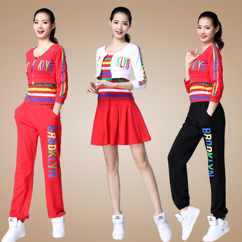 Tingzimei 2020 square dance costume new suit cotton three-piece autumn and winter long-sleeved performance costume for adults