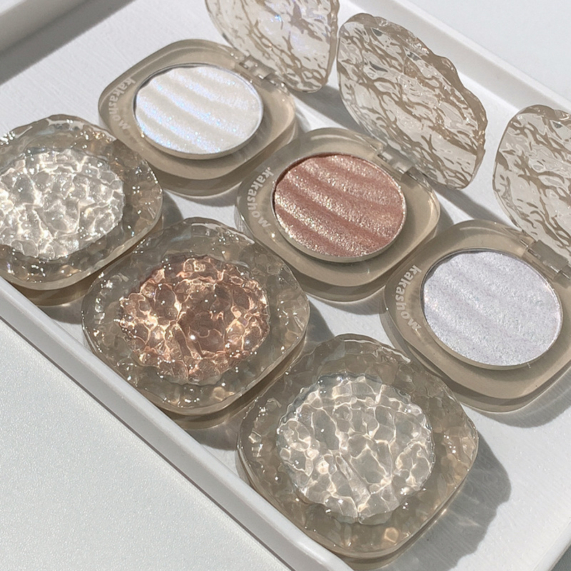 kakashow crushed glitter highlight powder face brightening three-dimensional pearlescent polarized fine glitter student contouring mashed potato highlight