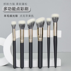 Multifunctional fine light front wool point paint brush blush brush large and small animal hair Cangzhou Qingxian pure white makeup brush