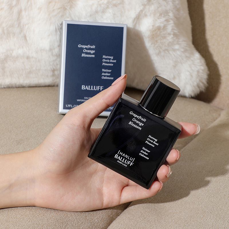 Hanlu Blue Men's Perfume Marine Fragrance Fresh and Long-lasting Fragrance Student Party Affordable Cologne 50ml