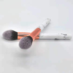 Single blush brush makeup brush tool portable marble soft fiber hair contouring highlight brush for beginners