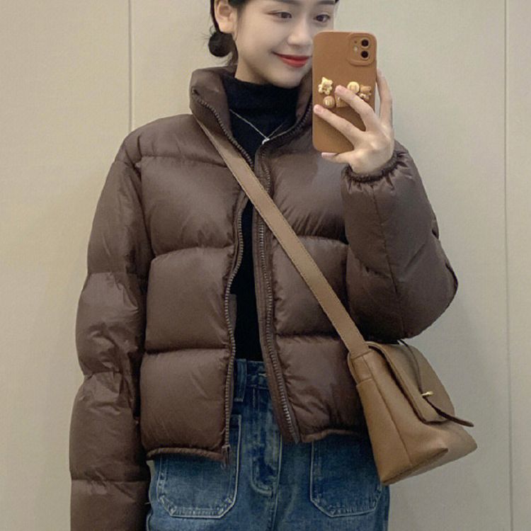 New winter cotton coat for women, short thickened cotton coat, loose bread coat, Korean style small style cotton coat