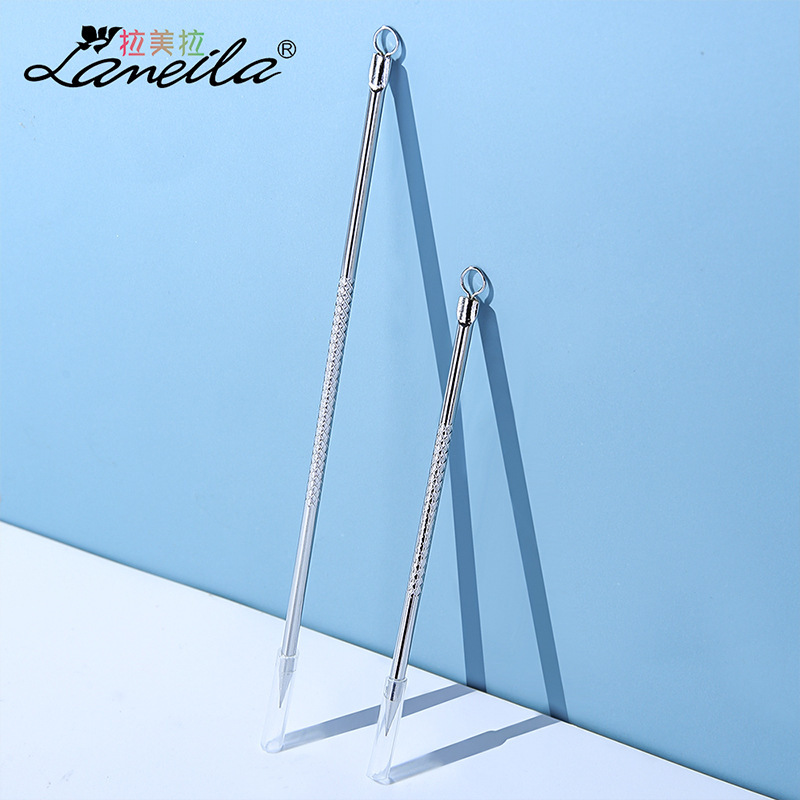 Lamela stainless steel long acne needle, corner plug acne needle, blackhead and acne beauty tool E097