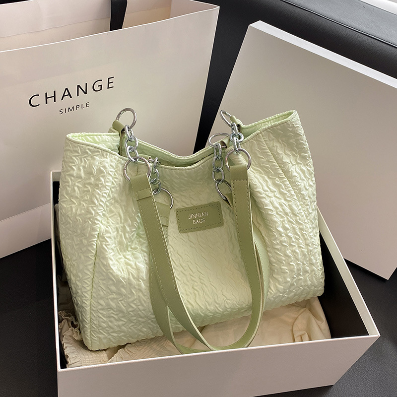 Large capacity bag women's new fashion trend shoulder bag college students commuting tote bag women's bag