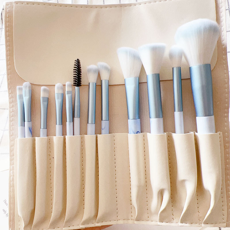 12 clear sky makeup brush set eye shadow brush complete set super soft fiber hair beginner nose shadow point paint brush