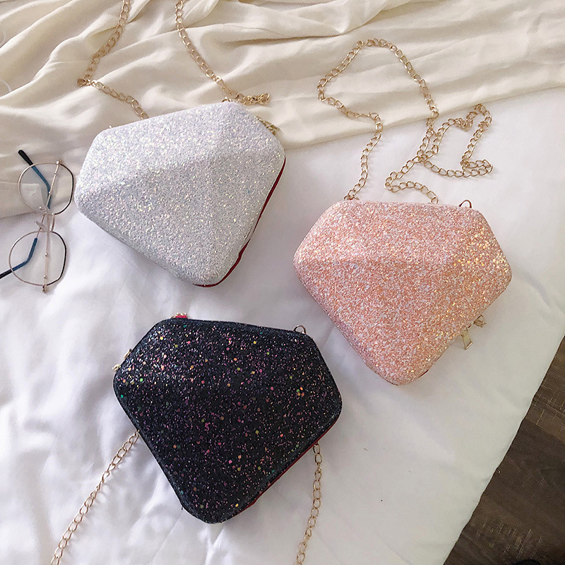 Summer new trendy Korean style sequined diamond all-match bag women's shoulder crossbody bag