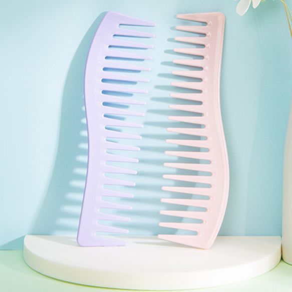 Barber shop macaron multi-color plastic comb plastic hand comb hair styling comb