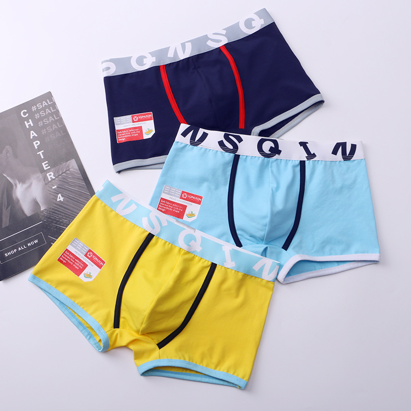 Shichino new men's underwear trendy boxer briefs sexy summer loose large size boxer briefs for boys