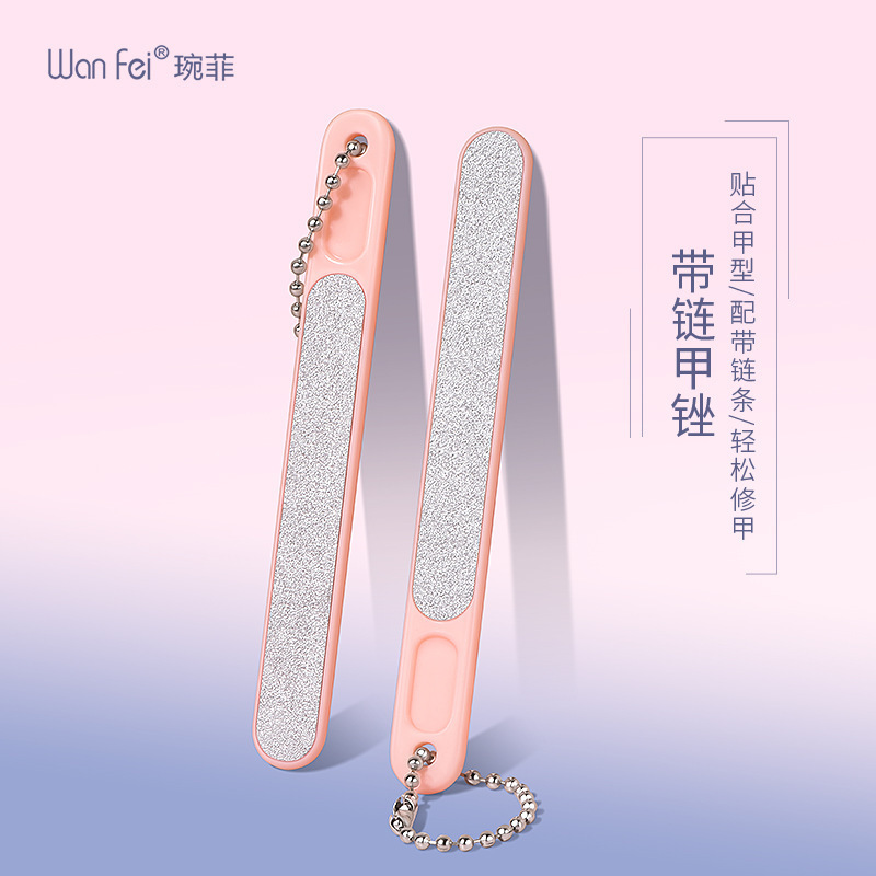 Wanfei nail file, fingernail sharpener, manicure file, gray manicure, foot rubbing tool, polishing strip, sand polishing