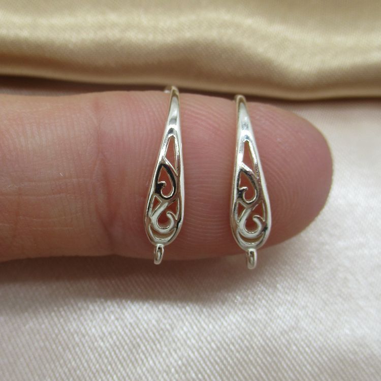 New high-end temperament S925 sterling silver ear hook earrings women's fashion Loulan earrings sweet earrings