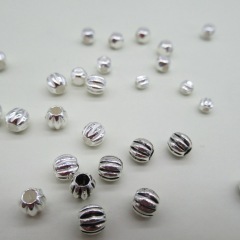 s925 sterling silver beads, silver jewelry, multi-faceted cube beads, DIY bracelet, separated beads, loose beads, silver jewelry accessories