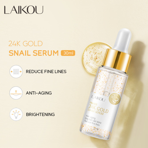 Laiko 24k gold snail essence 30ml moisturizing liquid essence