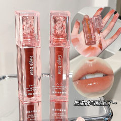 Gege Bear Yingrun Ice Translucent Lip Glaze Watery Mirror Glass Lipstick Moisturizing and Moisturizing Not Easy to Stick Lip Gloss